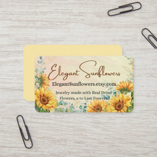 Tarjeta de visita Sunflower