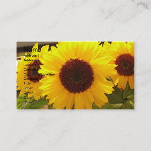 Tarjeta de visita Sunflower