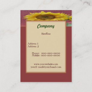 Tarjeta de visita Sunflower