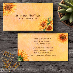 Tarjeta De Visita Sunflower