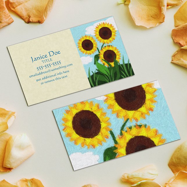 Tarjeta De Visita Sunflower (Subido por el creador)
