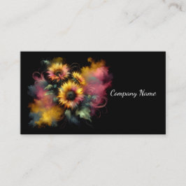 Tarjeta De Visita Sunflower acuarela de ensueño