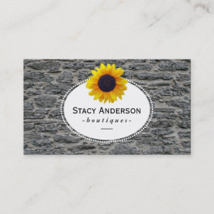 Tarjeta De Visita Sunflower Piedra