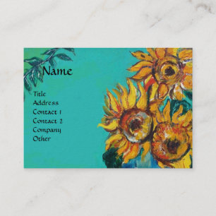 TARJETA DE VISITA SUNFLOWERS