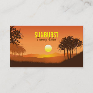Tarjeta De Visita Sunny Landscape Business Card