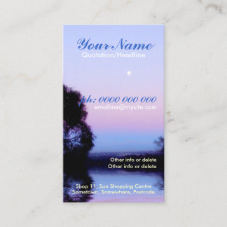 Tarjeta de visita Sunrise Morning Moon