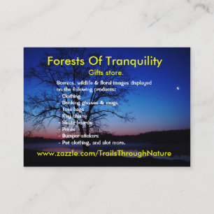 Tarjeta De Visita Sunrise Oak Tree Business Card