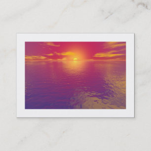 Tarjeta De Visita Sunrise Sunset (bordeada)
