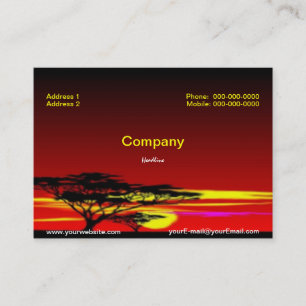 Tarjeta de visita Sunset