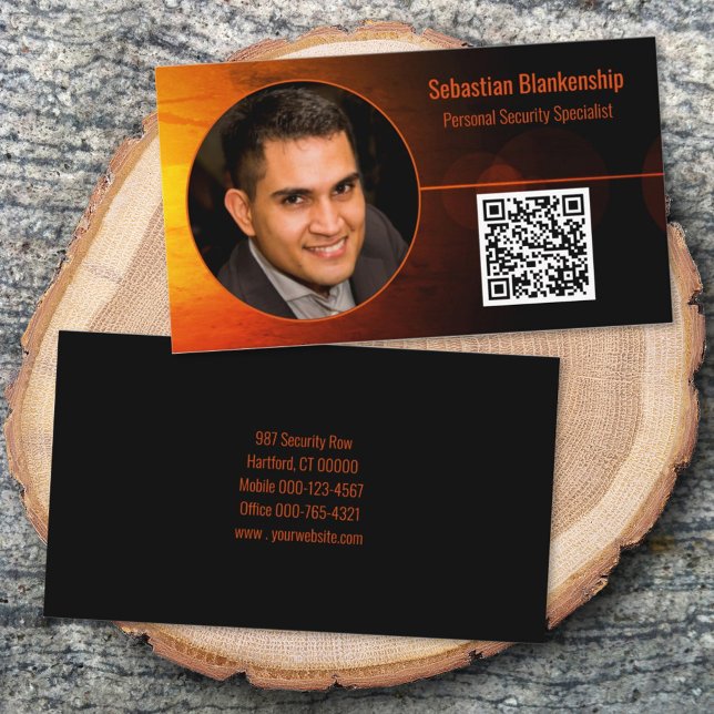 Tarjeta De Visita Sunset Art Security Pro Personalizado Foto Código  (Subido por el creador)