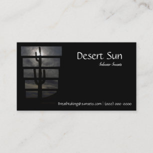 Tarjeta De Visita Sunset del desierto de Saguaro Arizona