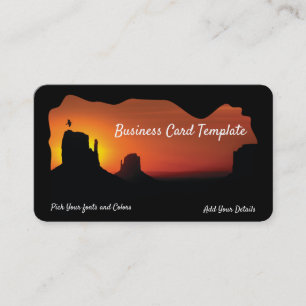 Tarjeta De Visita Sunset del desierto del Suroeste de Arizona