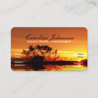 Tarjeta de visita Sunset Liquid Nature