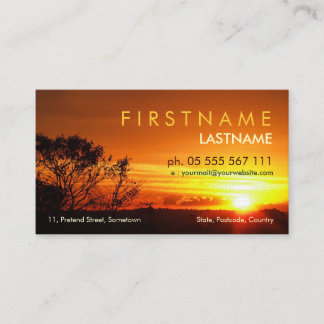 Tarjeta de visita Sunset Shine