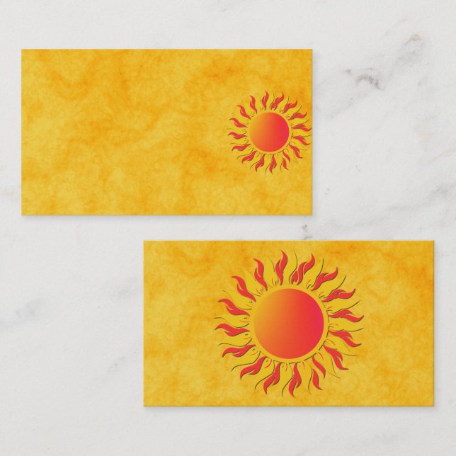 Tarjeta De Visita Sunshine (Anverso / Reverso)