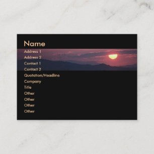 Tarjeta De Visita Sunshine