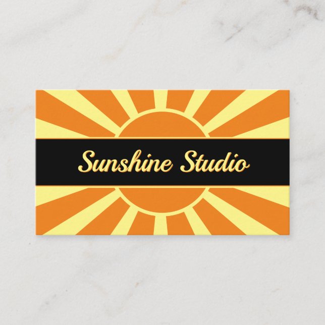 Tarjeta De Visita Sunshine Studio (Anverso)