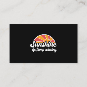 Tarjeta De Visita Sunshine y Stamp coleccionan a los hombres aplicac