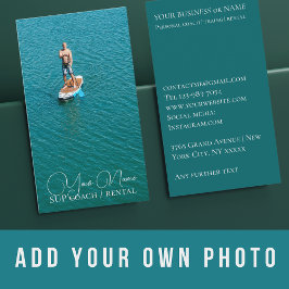 Tarjeta De Visita SUP board paddle paddle tienda de alquiler