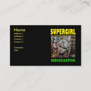 TARJETA DE VISITA SUPER CHICA INDICA SATIVA