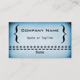 Tarjeta de visita Super Grunge, azul