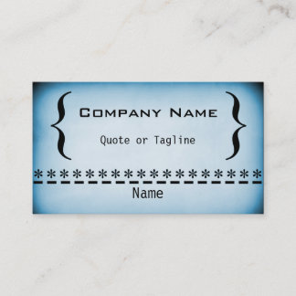Tarjeta de visita Super Grunge, azul