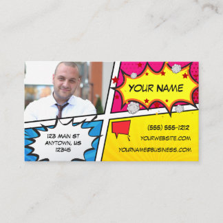 Tarjeta De Visita Super héroe del cómic