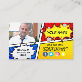 Tarjeta De Visita Superhéroe 2 de la Fundación Futura
