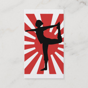 Tarjeta de visita superior del oro de la yoga #1