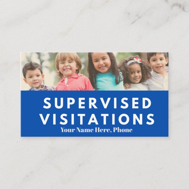 Tarjeta De Visita Supervised Visitations (Anverso)