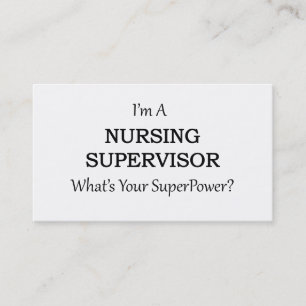 Tarjeta De Visita Supervisor de la enfermería