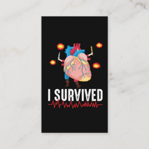 Tarjeta De Visita Superviviente de ataque cardíaco Guerrero, derivac