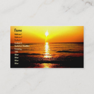 Tarjeta De Visita SupremeBeachsunrise, nombre, dirección 1,
