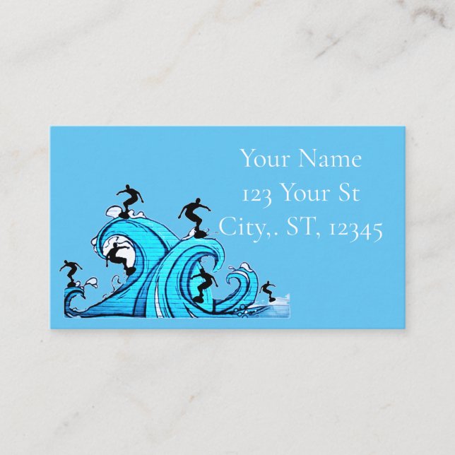 Tarjeta De Visita Surfers Everywhere Thunder_Cove (Anverso)