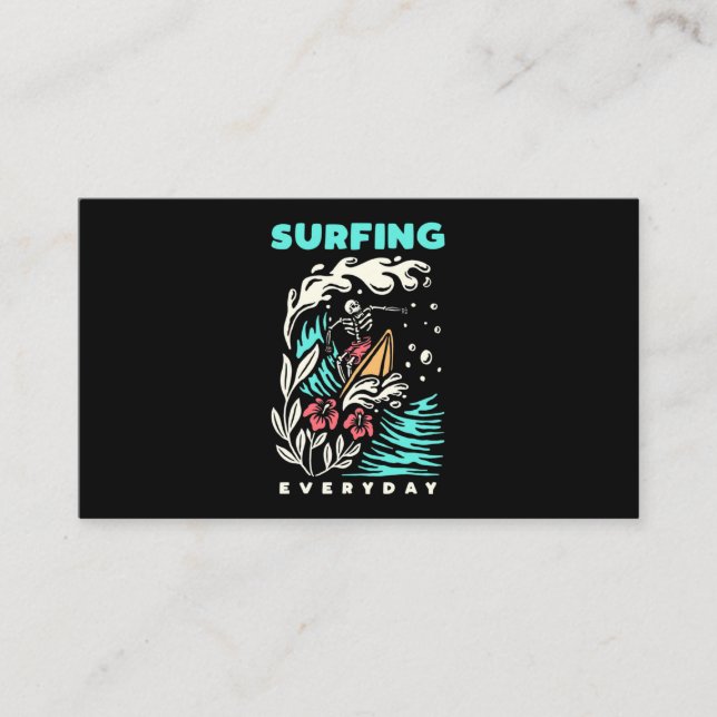 Tarjeta De Visita Surfing Everyday (Anverso)