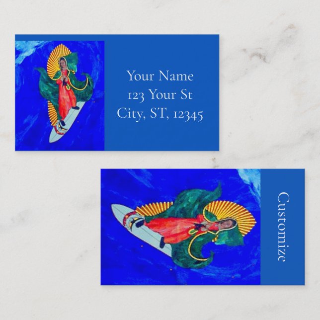 Tarjeta De Visita Surfing Saint Thunder_Cove (Anverso / Reverso)