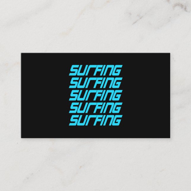 Tarjeta De Visita Surfing Surfing (Anverso)
