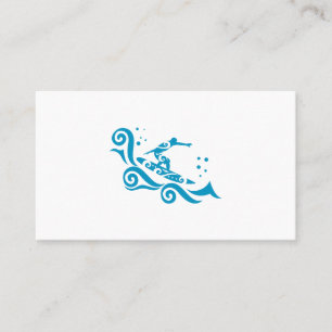 Tarjeta De Visita Surfista Maorí Con Idea De Regalo De Ondas