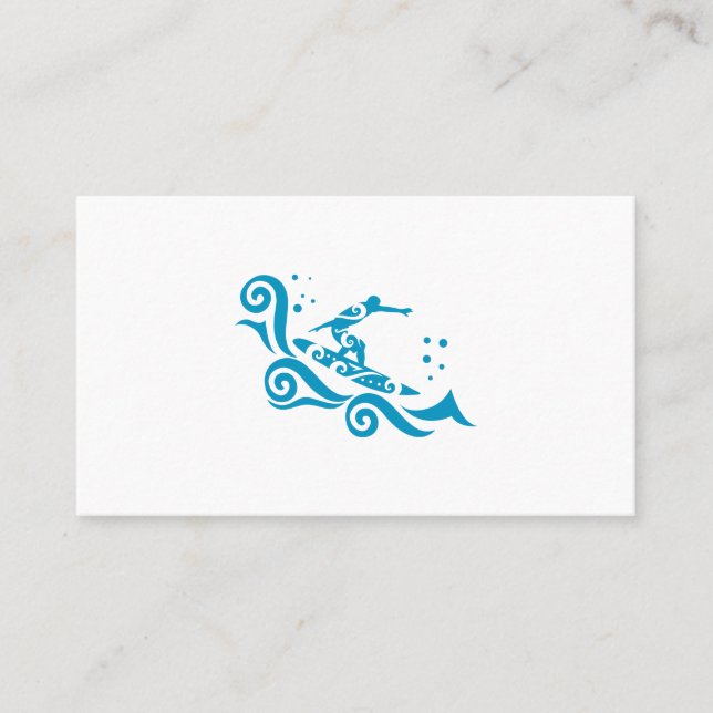 Tarjeta De Visita Surfista Maorí Con Idea De Regalo De Ondas (Anverso)