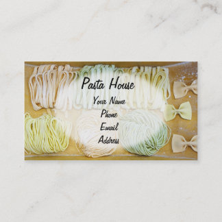 Tarjeta De Visita Surtido de pastas italianas frescas, hechas a mano