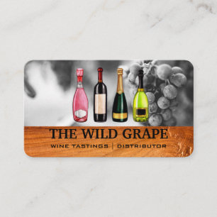 Tarjeta De Visita Surtido de Vinos Viñedo