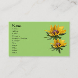 Tarjeta De Visita Susan Flower de ojos negros