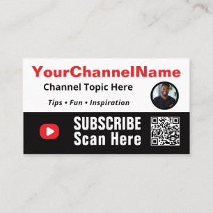 Tarjeta De Visita Suscríbete a mi canal