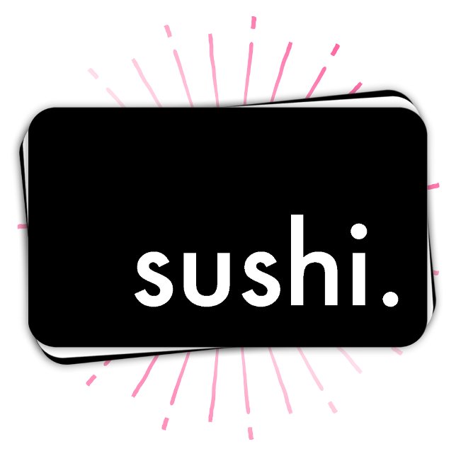 Tarjeta De Visita sushi. (Subido por el creador)