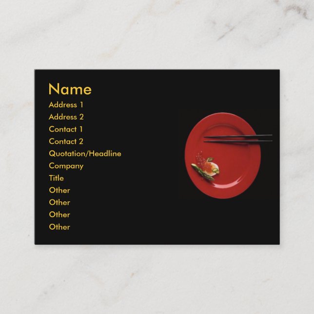 Tarjeta De Visita Sushi Business Card