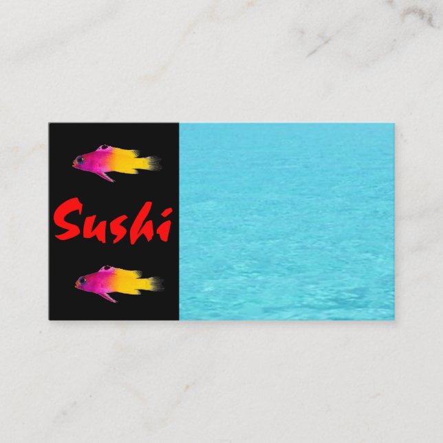 Tarjeta De Visita Sushi Business Card (Anverso)