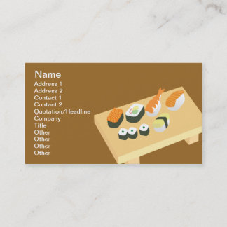 Tarjeta De Visita Sushi - Clásico