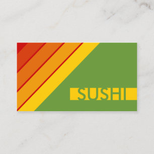 Tarjeta De Visita SUSHI retro