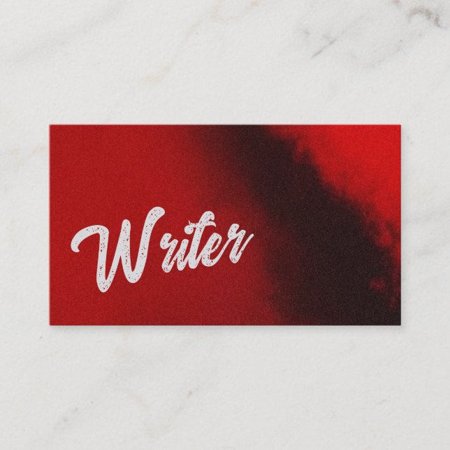 Tarjeta De Visita Suspense Writer Business Card (Anverso)