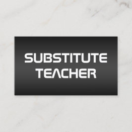 Tarjeta De Visita Sustituir al profesor a la llamada